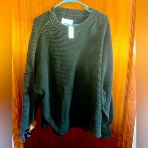 Aerie green sweater size medium